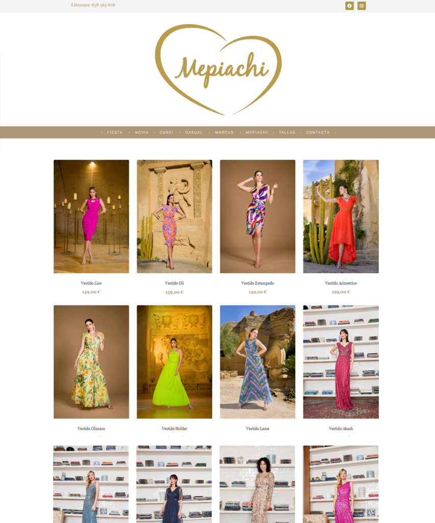 Diseño de tienda online de ropa de mujer en Pontevedra